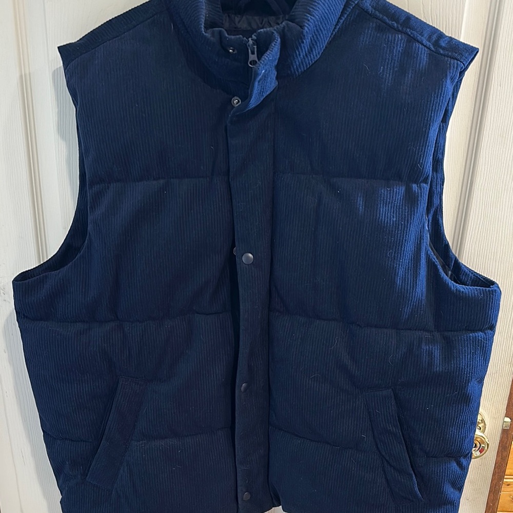 Old Navy Blue Quilted Vest for Layering